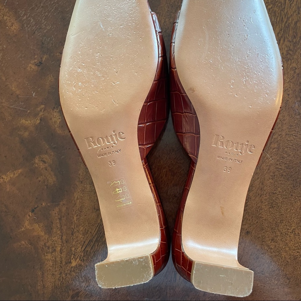 Rouje Arlette Kitten Heel Mules - Picture 6 of 6